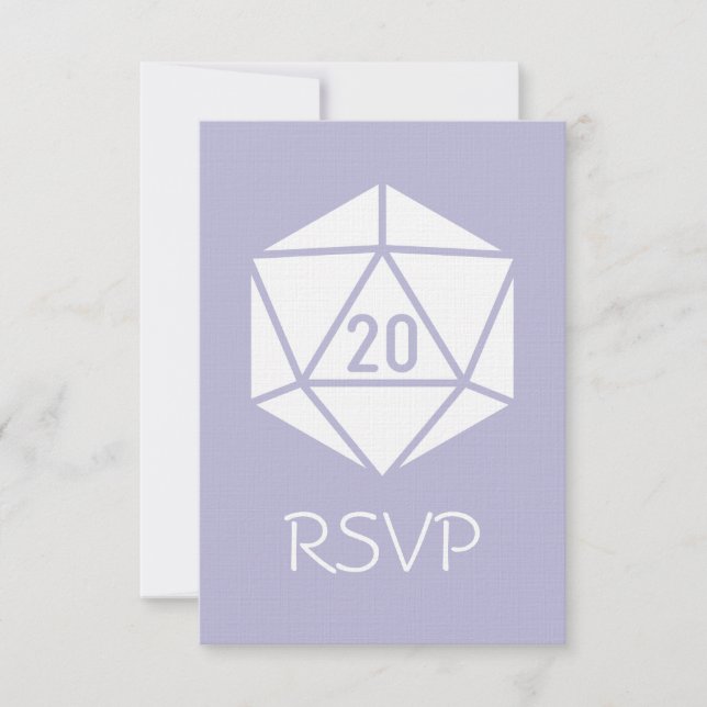 Tabletop Chic in Lavender RSVP Card (Front)