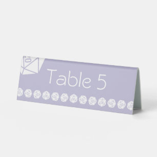 Tabletop Chic in Lavender Table Tent Sign