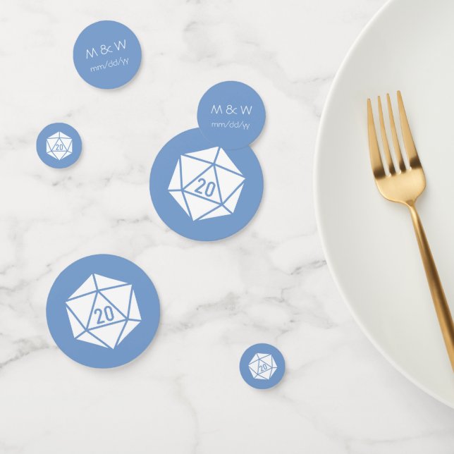 Tabletop Chic in Periwinkle Table Confetti (Group)