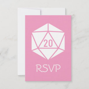 Tabletop Chic in Petal Pink RSVP Card