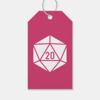 Tabletop Chic in Raspberry Gift Tag