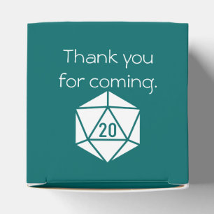 Tabletop Chic in Teal Favour Box