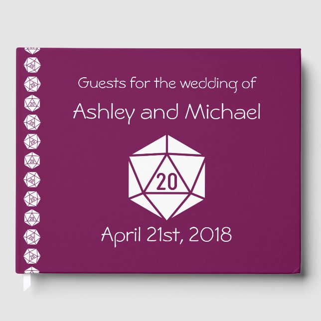 Tabletop Chic in Wine Guest Book (Front)