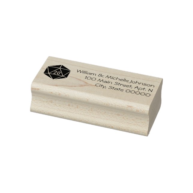 Tabletop Chic Wooden Address Stamp (Stamp)