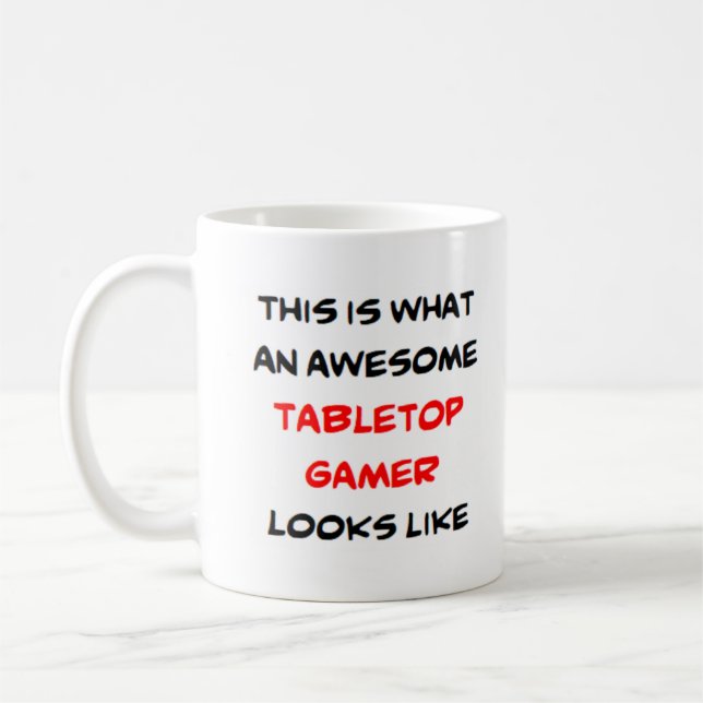 tabletop gamer, awesome coffee mug (Left)