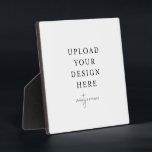 Tabletop Plaque with Easel<br><div class="desc">Customise your design in Templett. After you are done editing,  download your file in a JPG format (don't forget to turn on the bleed option). Upload your design here by clicking on the blue "Personalise" button.</div>