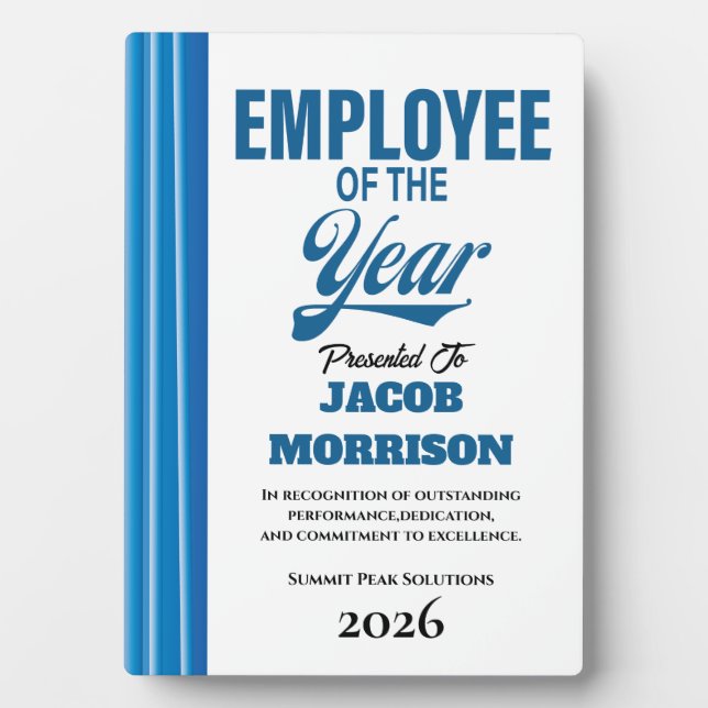 Tabletop Plaque with Easel (Front)