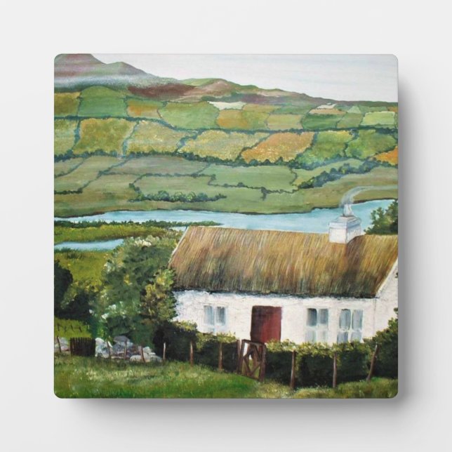 Tabletop Plaque with Easel Irish Ireland Art (Front)