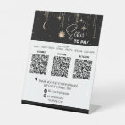 *~* Tabletop QR 3 PAYMENT Table Tent Cosmic Moon