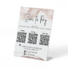 *~* Tabletop QR PAYMENT Table Tent .
