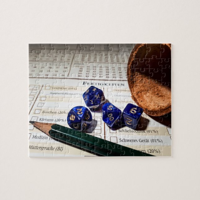 Tabletop RPG | Fantasy Role Player Character Sheet Jigsaw Puzzle (Horizontal)