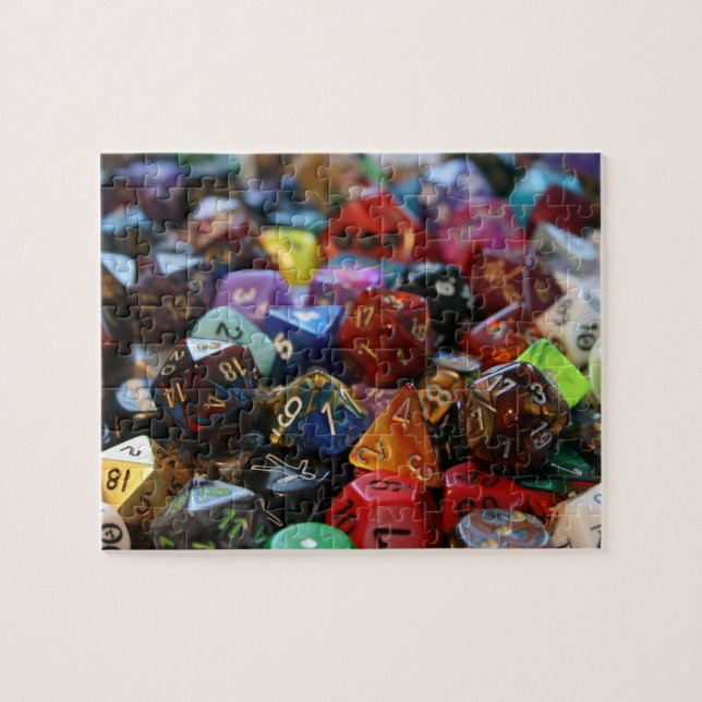 Tabletop RPG | Fantasy Role Player Dice Collection Jigsaw Puzzle (Horizontal)