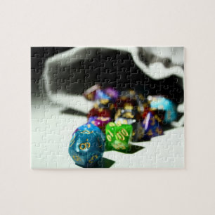 Tabletop RPG   PNP Fantasy Role Player Dice Bag Jigsaw Puzzle