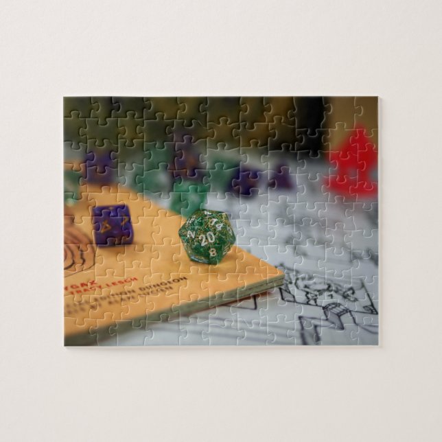 Tabletop RPG | PNP Fantasy Role Player Night Dice Jigsaw Puzzle (Horizontal)