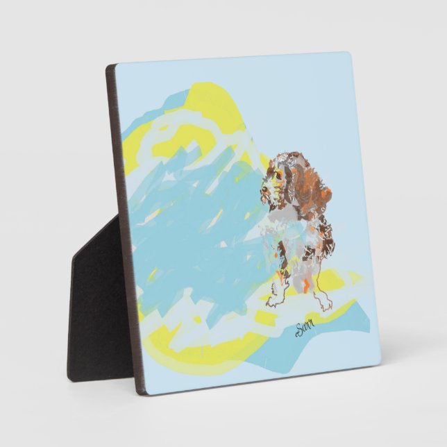 Tabletop W/Canvas :  Best Pup  - Plaque (Front)