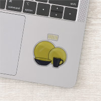 Tableware set cartoon illustration