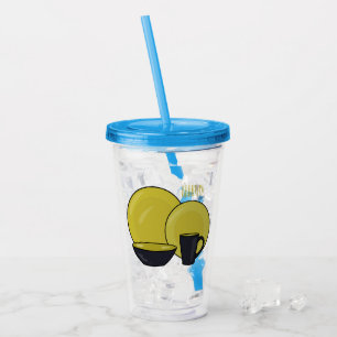 Tableware set cartoon illustration  acrylic tumbler