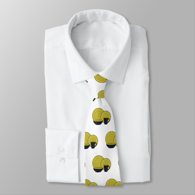 Tableware set cartoon illustration  tie (Tied)