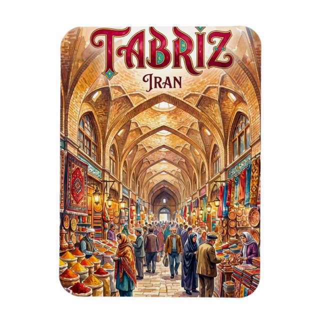 Tabriz Historic Bazaar Complex Iran Magnet (Vertical)