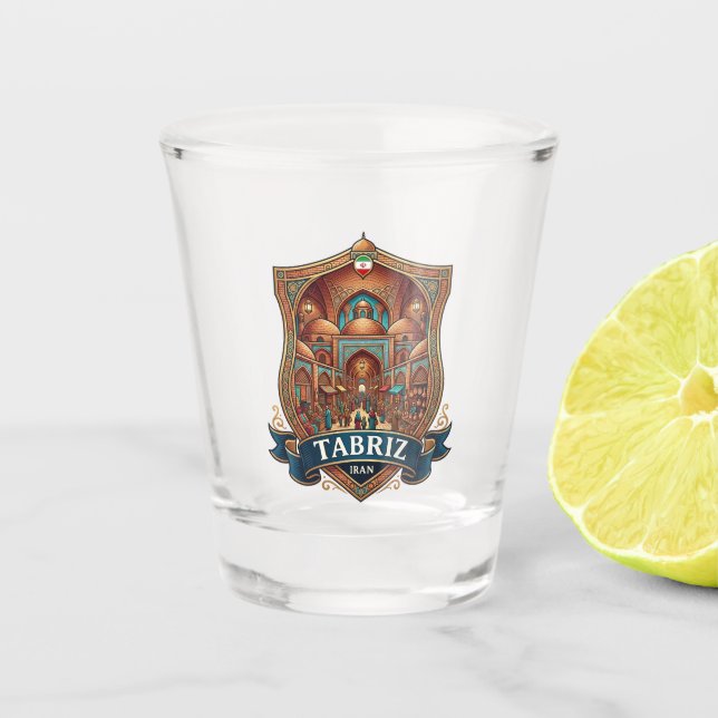 Tabriz Historic Bazaar Complex Iran Shot Glass (Front)