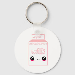 Tabu Japan Milk Line- Strawberry Key Ring