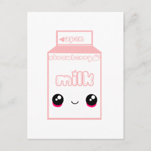 Tabu Japan Milk Line- Strawberry Postcard