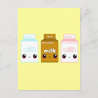 Tabu Japan Milk Line- Triple Postcard