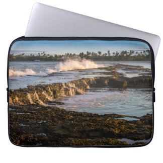 Tabuba Beach: Breaking Waves On The Reefs Laptop Sleeve