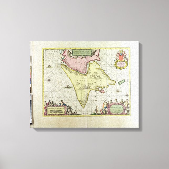 Tabula Magellanica, Quatierrae del Fuego, plate 18 Canvas Print (Front)