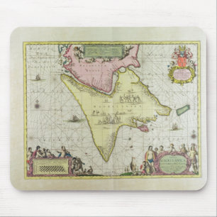 Tabula Magellanica, Quatierrae del Fuego, plate 18 Mouse Mat