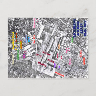 tachikawa air base japan 1945-1977 postcard