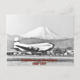 tachikawa air base japan 1945-1977 postcard