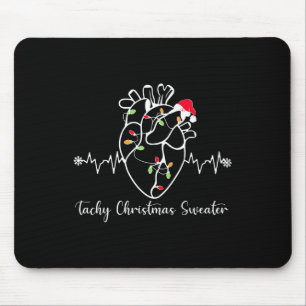 Tachy Christmas Sweater Anatomy Heart Cardiac Nurs Mouse Mat