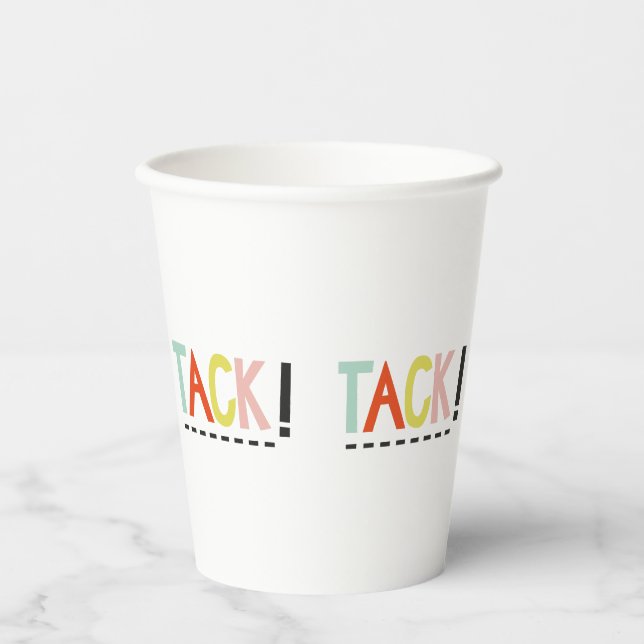 TACK Collage paper Cup (Front)