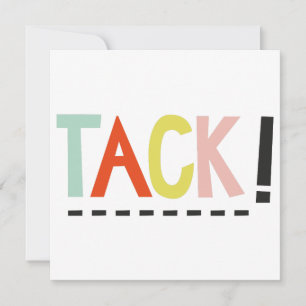 TACK! Colours Card