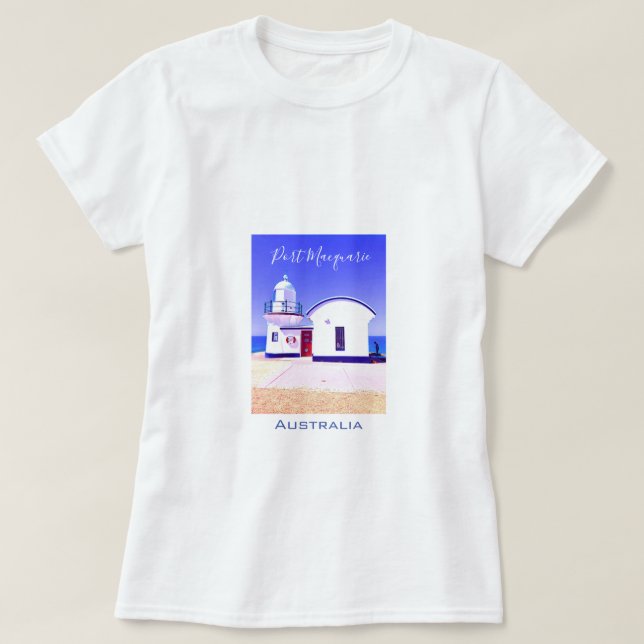 Tacking Point lighthouse Port Macquarie Australia T-Shirt (Design Front)