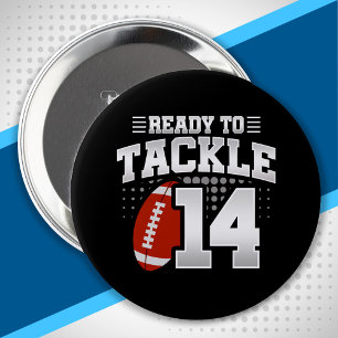 Tackle 14th Birthday 14 Years Couples Anniversary 10 Cm Round Badge