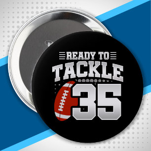 Tackle 35th Birthday 35 Years Couples Anniversary 10 Cm Round Badge