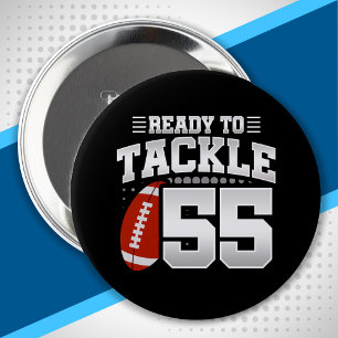 Tackle 55th Birthday 55 Years Couples Anniversary 10 Cm Round Badge