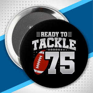 Tackle 75th Birthday 75 Years Couples Anniversary 10 Cm Round Badge