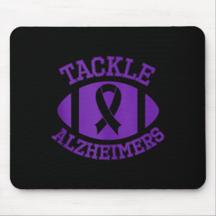 Tackle alzheimers fight end support purple month mouse mat