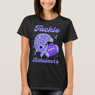 Tackle alzheimers fight end support wear purple T-Shirt