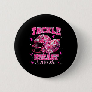Tackle Breast Cancer Awareness American Football N 6 Cm Round Badge