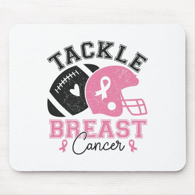 Tackle Breast Cancer Awareness American Footbyll P Mouse Mat (Front)