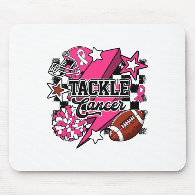 Tackle Breast Cancer Awareness American Footbyll P Mouse Mat (Front)