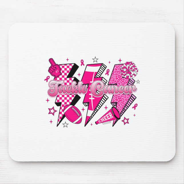 Tackle Breast Cancer Awareness American Footbyll P Mouse Mat (Front)