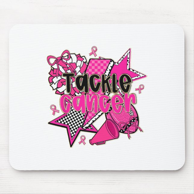 Tackle Breast Cancer Awareness American Footbyll P Mouse Mat (Front)