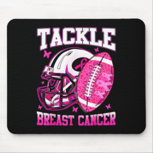 Tackle Breast Cancer Awareness Fighting American F Mouse Mat