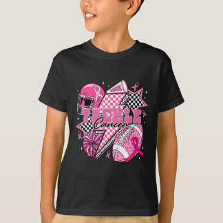 Tackle Breast Cancer Awareness Footll Pink Ribbon  T-Shirt