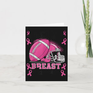 Tackle Breast Cancer Awareness Nk Ribbon Football  Card